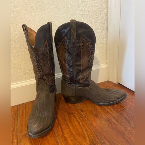 Cuadra Brown Cowboys boots Elephant leather limited edition 1904 western Sz 9.5 - Picture 11 of 11